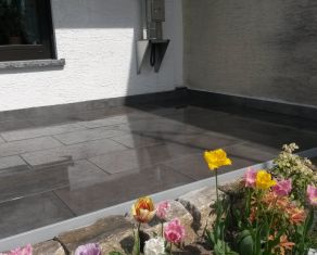 Terrasse nach Regen