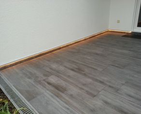 Indirekte Beleuchtung mit Mirage SD03 bei Dämmerung